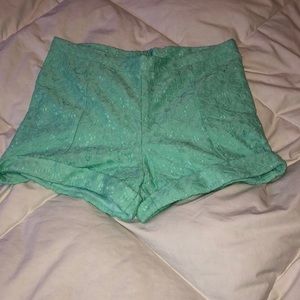 PacSun Kirra High Waisted Lace Shorts